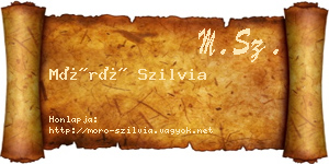 Móró Szilvia névjegykártya